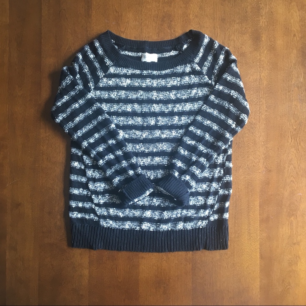 Loft Black&white Stripped Sweater